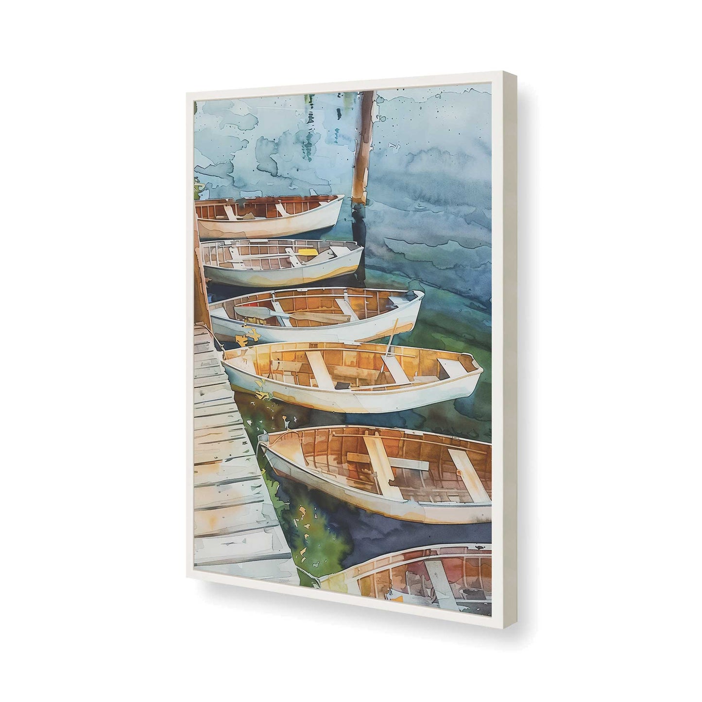 [Color:Opaque White], Picture of art in a Opaque White frame of the corner