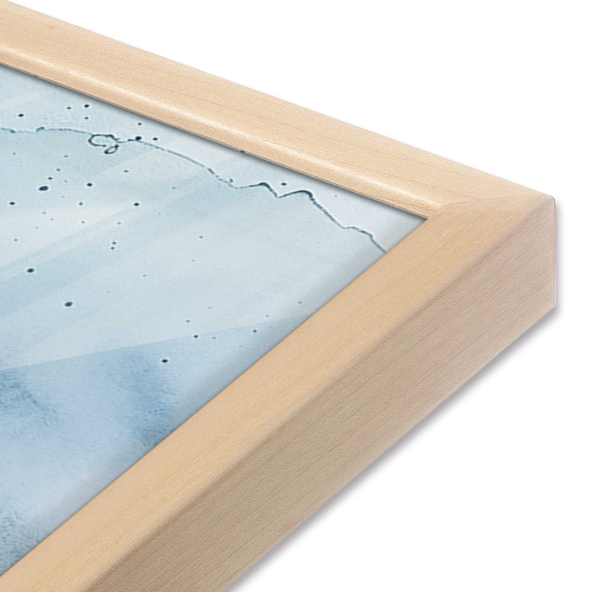 [Color:Raw Maple], Picture of art in a Raw Maple frame at an angle