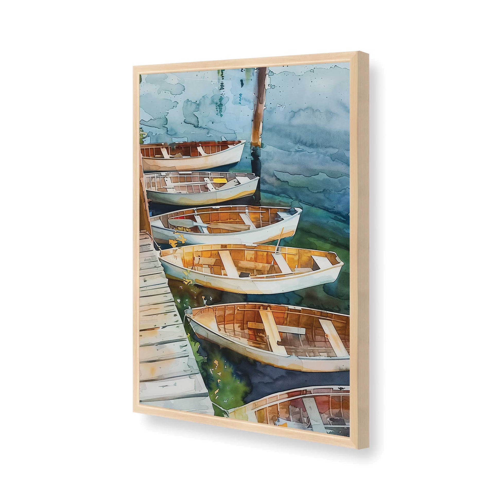 [Color:Raw Maple], Picture of art in a Raw Maple frame of the corner