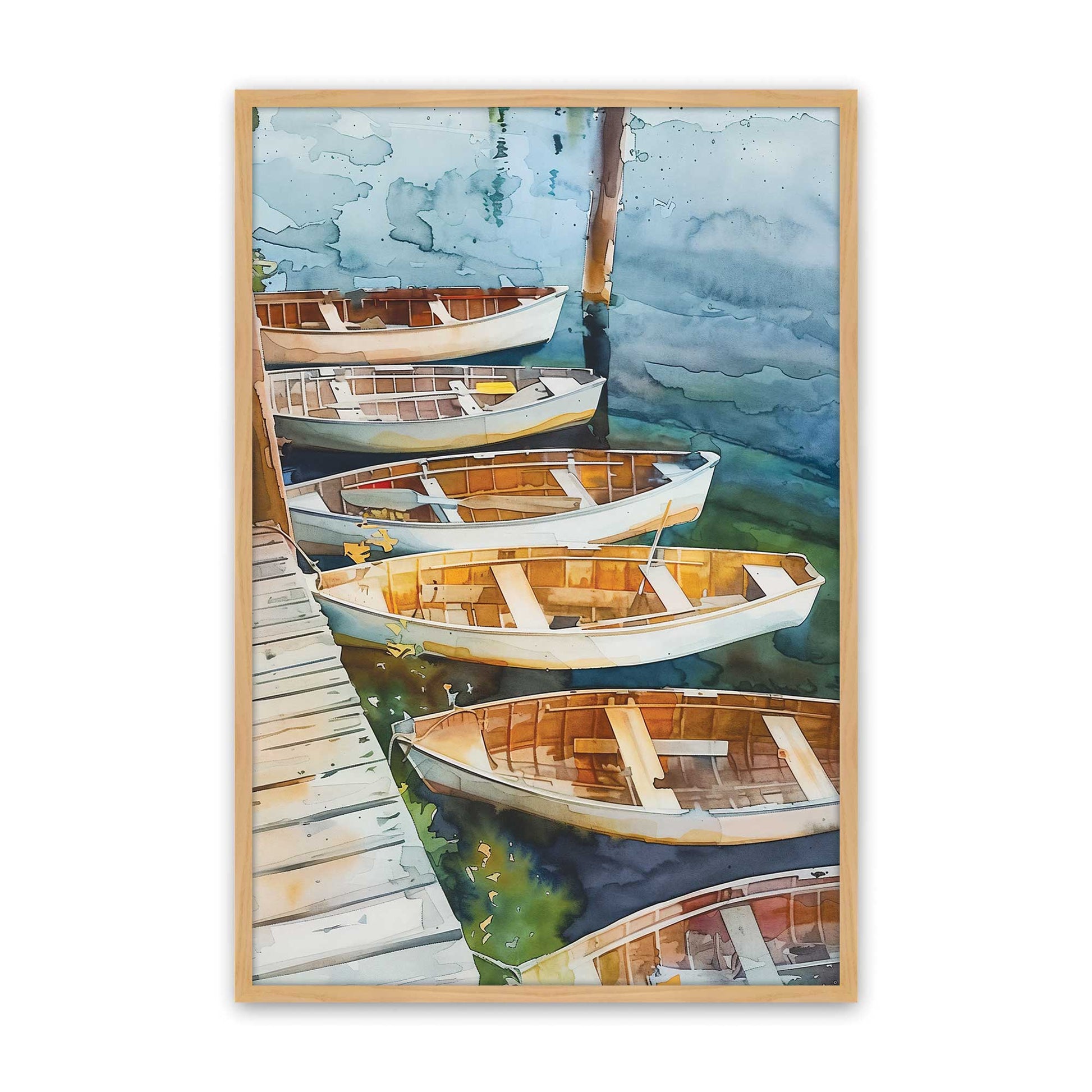 [Color:American Maple], Picture of art in a American Maple frame