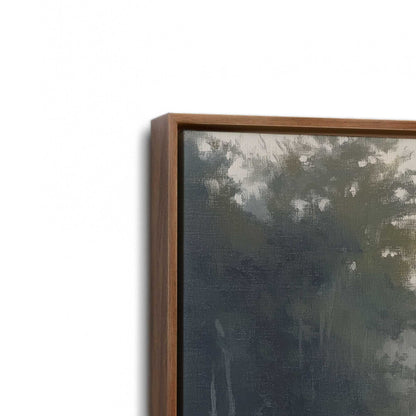 [Color:Walnut], Picture of art in a Walnut frame at an angle