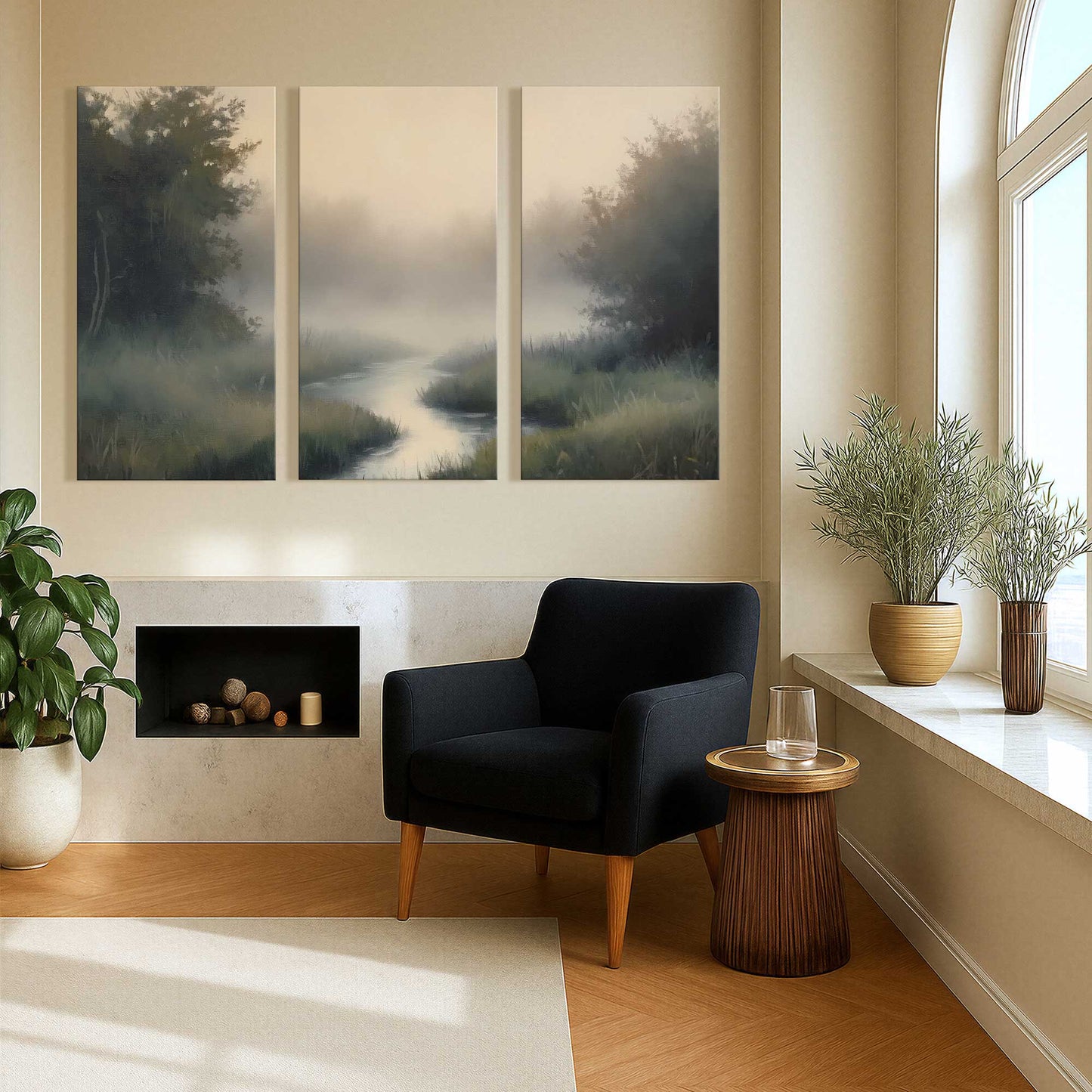 [Color:Stretched Canvas], Picture of art in a room