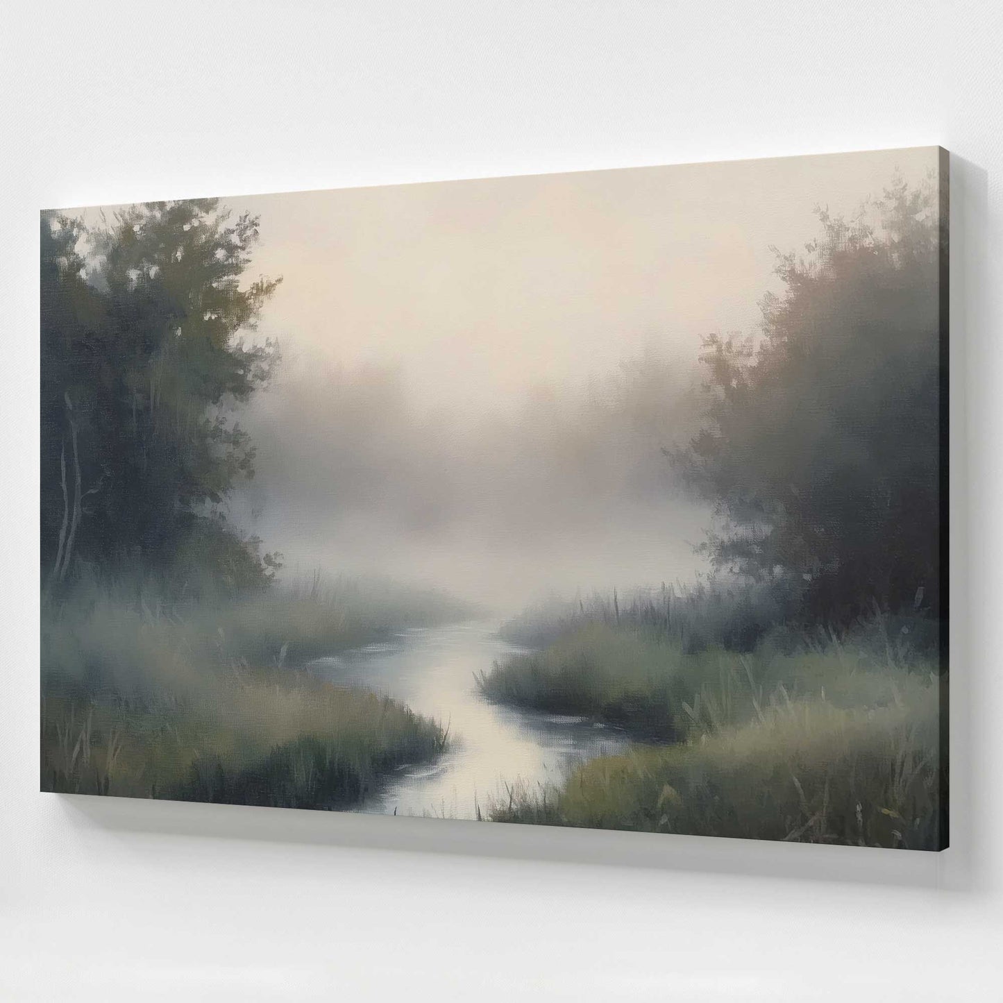 [Color:Stretched Canvas], Picture of art at an angle