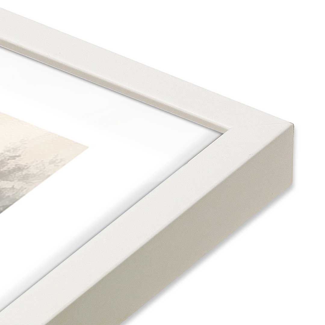 [Color:Opaque White], Picture of art in a Opaque White frame at an angle