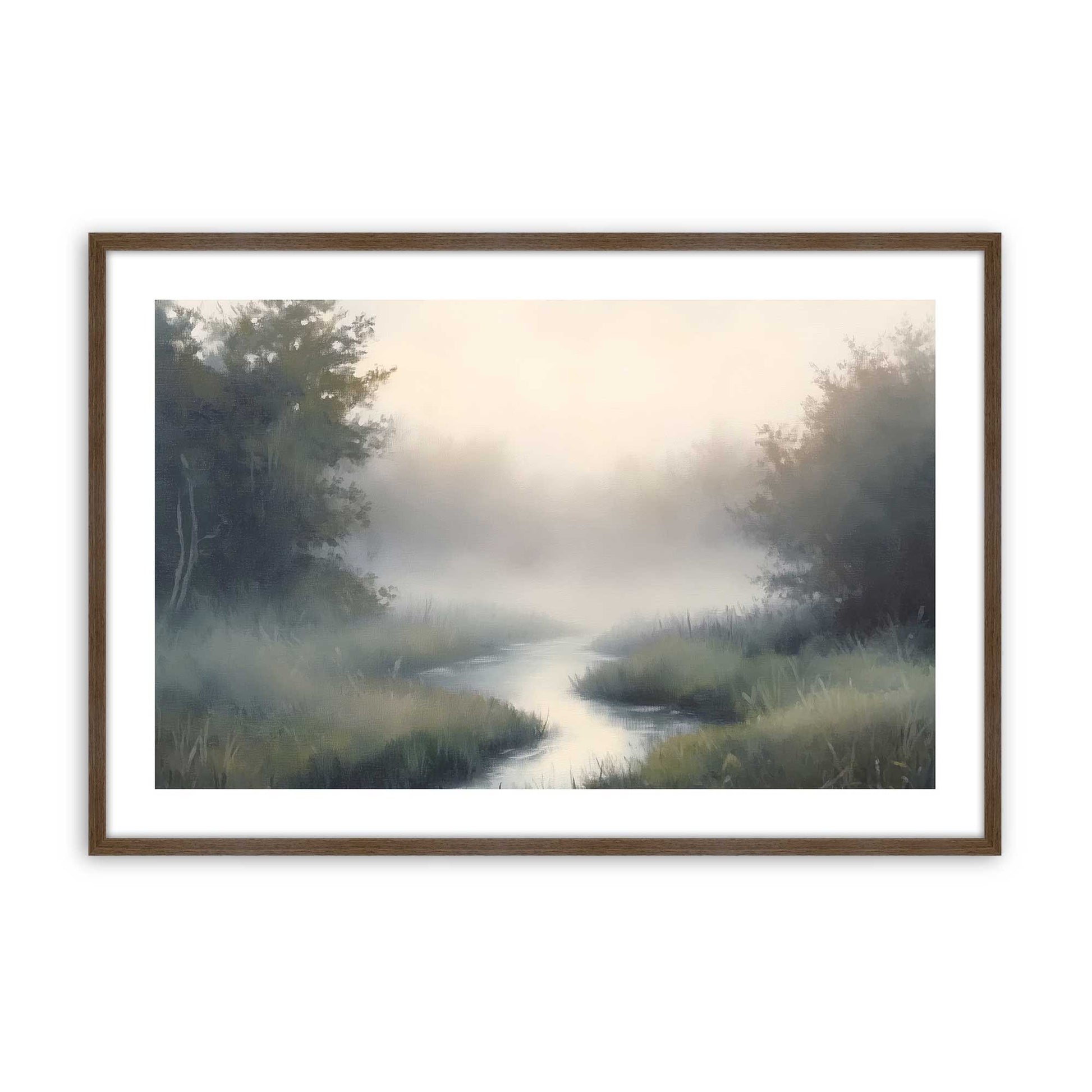 [Color:Walnut], Picture of art in a Walnut frame