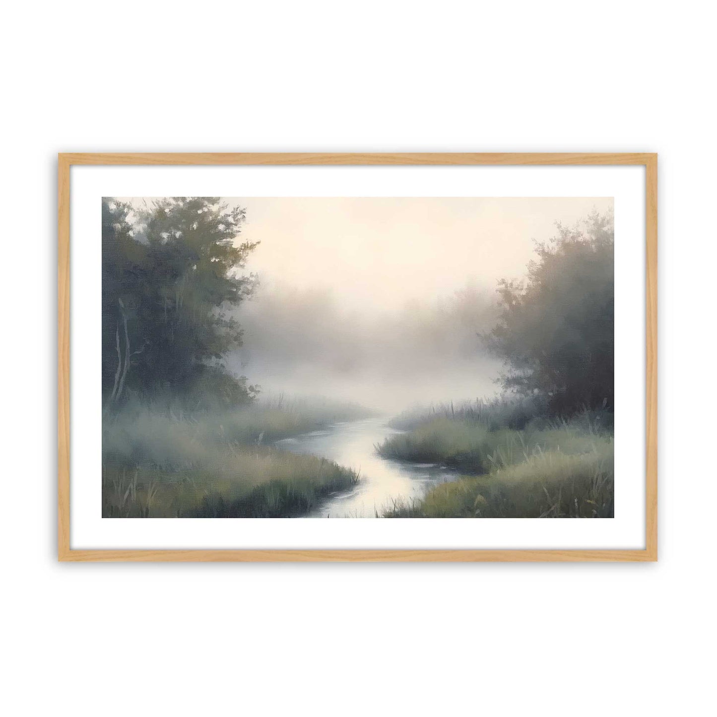 [Color:American Maple], Picture of art in a American Maple frame