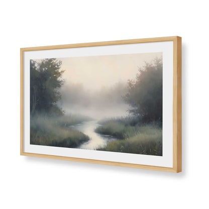 [Color:American Maple], Picture of art in a American Maple frame of the corner