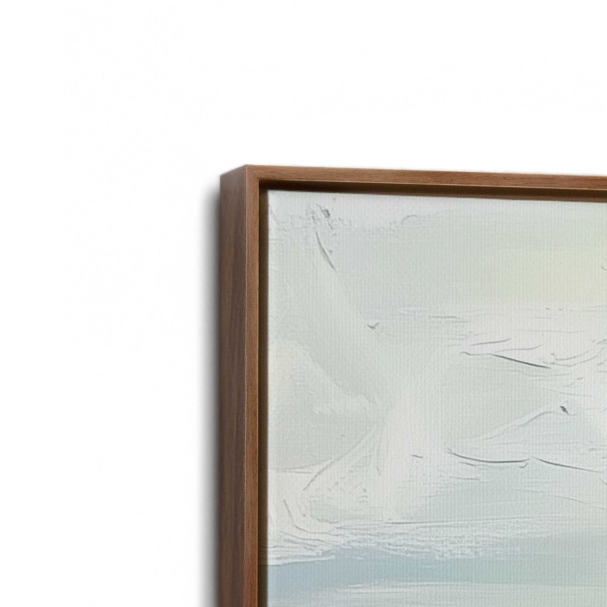 [Color:Walnut], Picture of art in a Walnut frame at an angle
