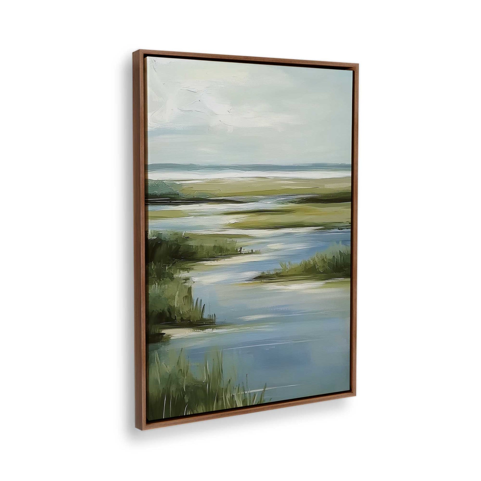 [Color:Walnut], Picture of the corner of the art