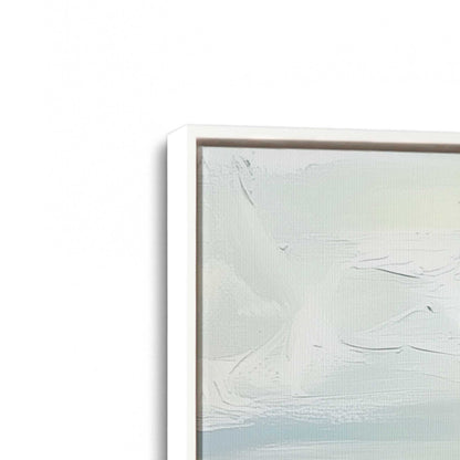 [Color:Opaque White], Picture of art in a White frame at an angle