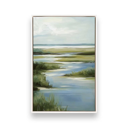 [Color:Opaque White], Picture of art in a White frame