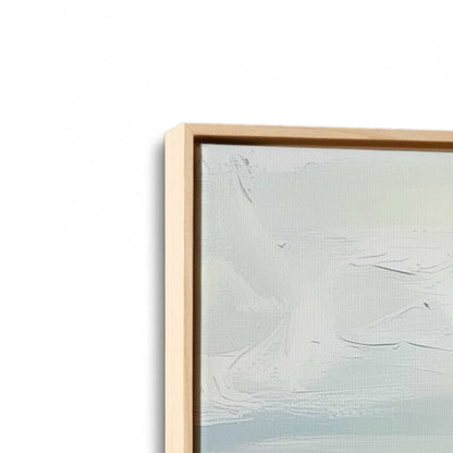 [Color:American Maple], Picture of art in a American Maple frame at an angle