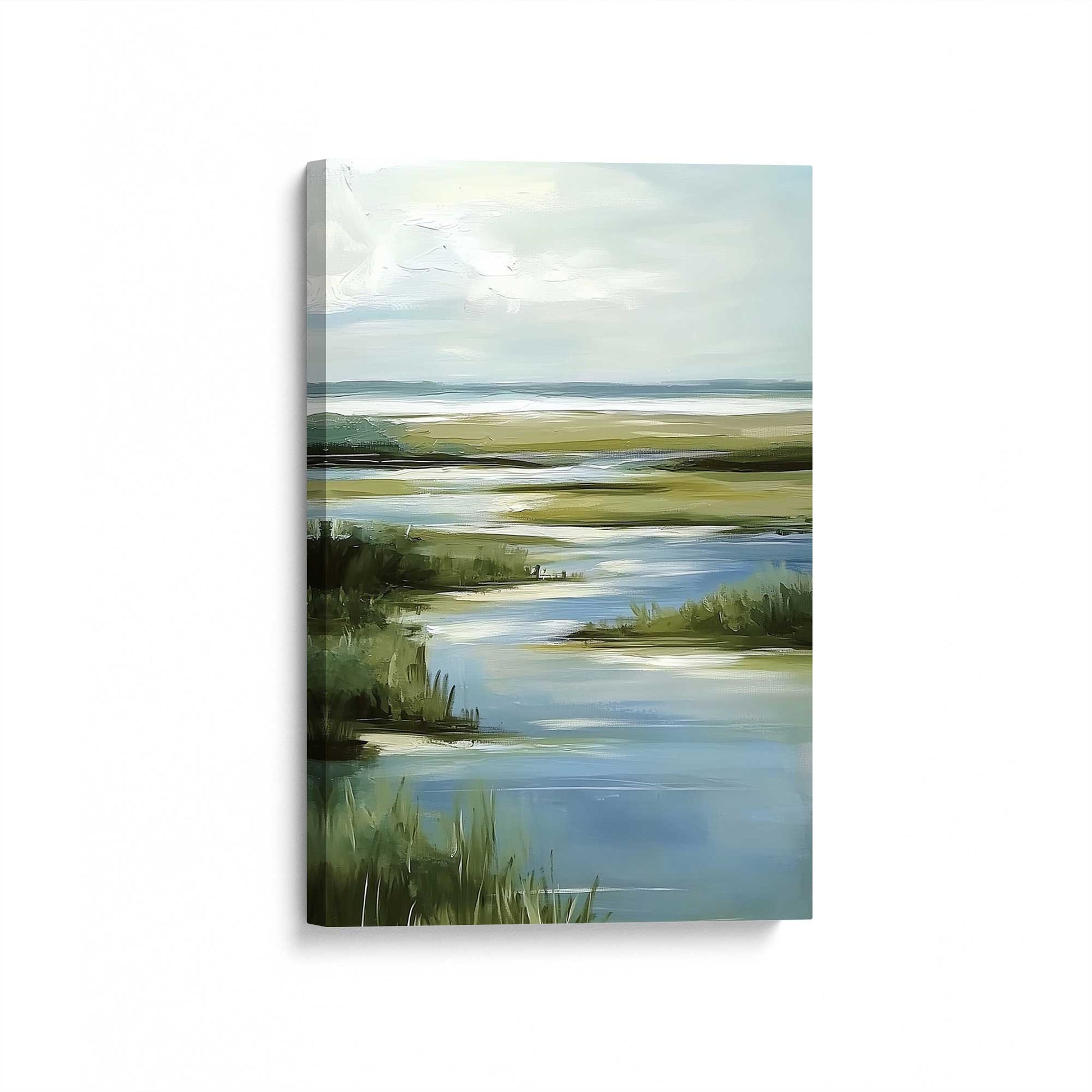 [Color:Stretched Canvas], Picture of art at an angle