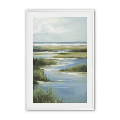 [Color:Opaque White], Picture of art in a Opaque White frame