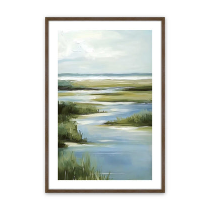 [Color:Walnut], Picture of art in a Walnut frame