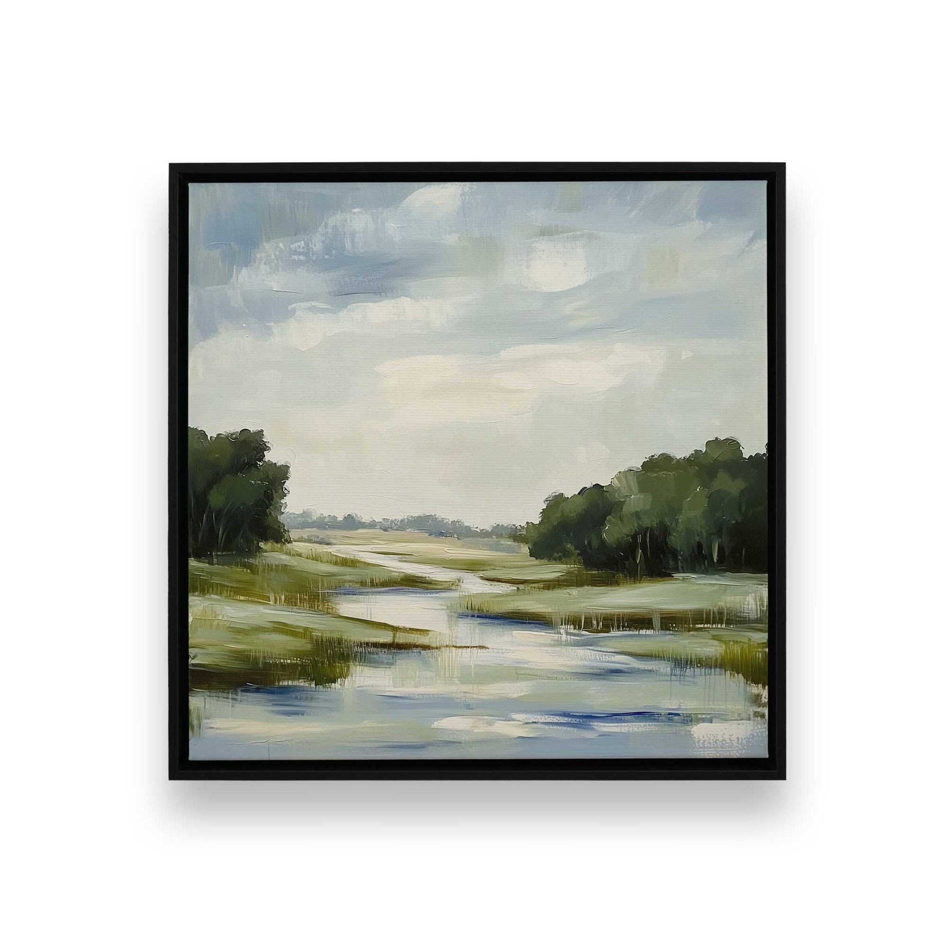 [Color:Satin Black], Picture of art in a Satin Black frame