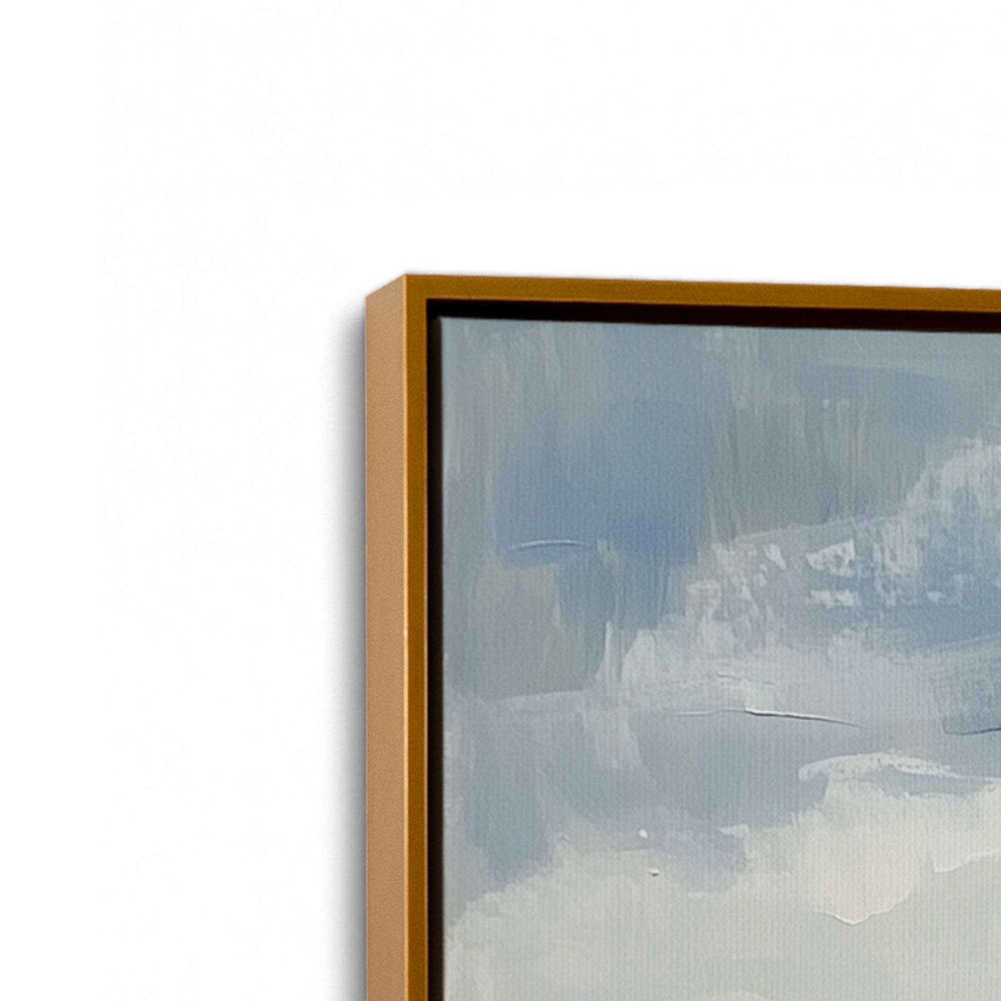 [Color:Polished Gold], Picture of art in a Polished Gold frame at an angle