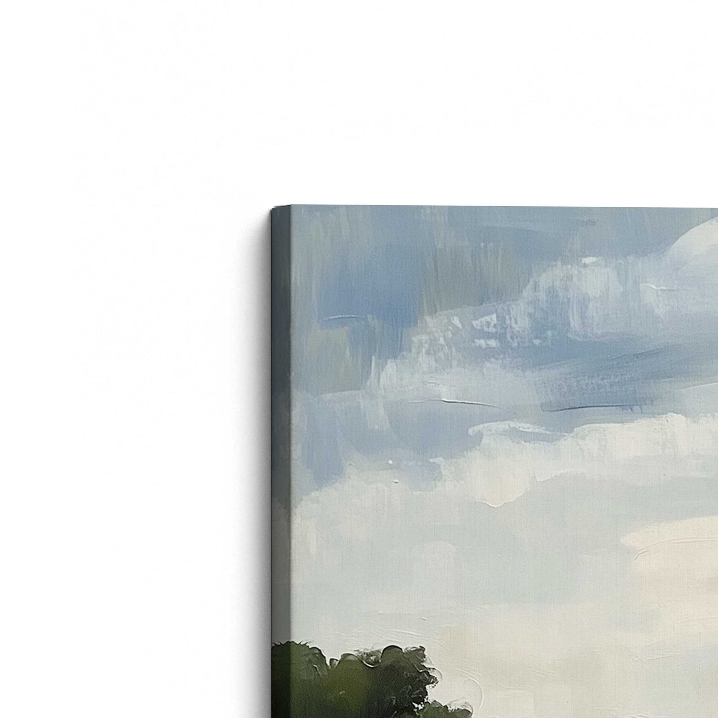 [Color:Stretched Canvas], Picture of the corner of the art