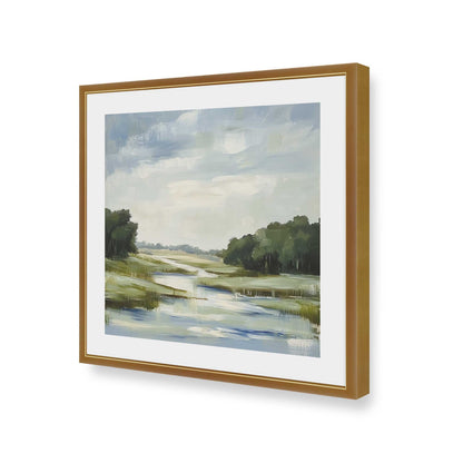[Color:Polished Gold], Picture of art in a Polished Gold frame of the corner