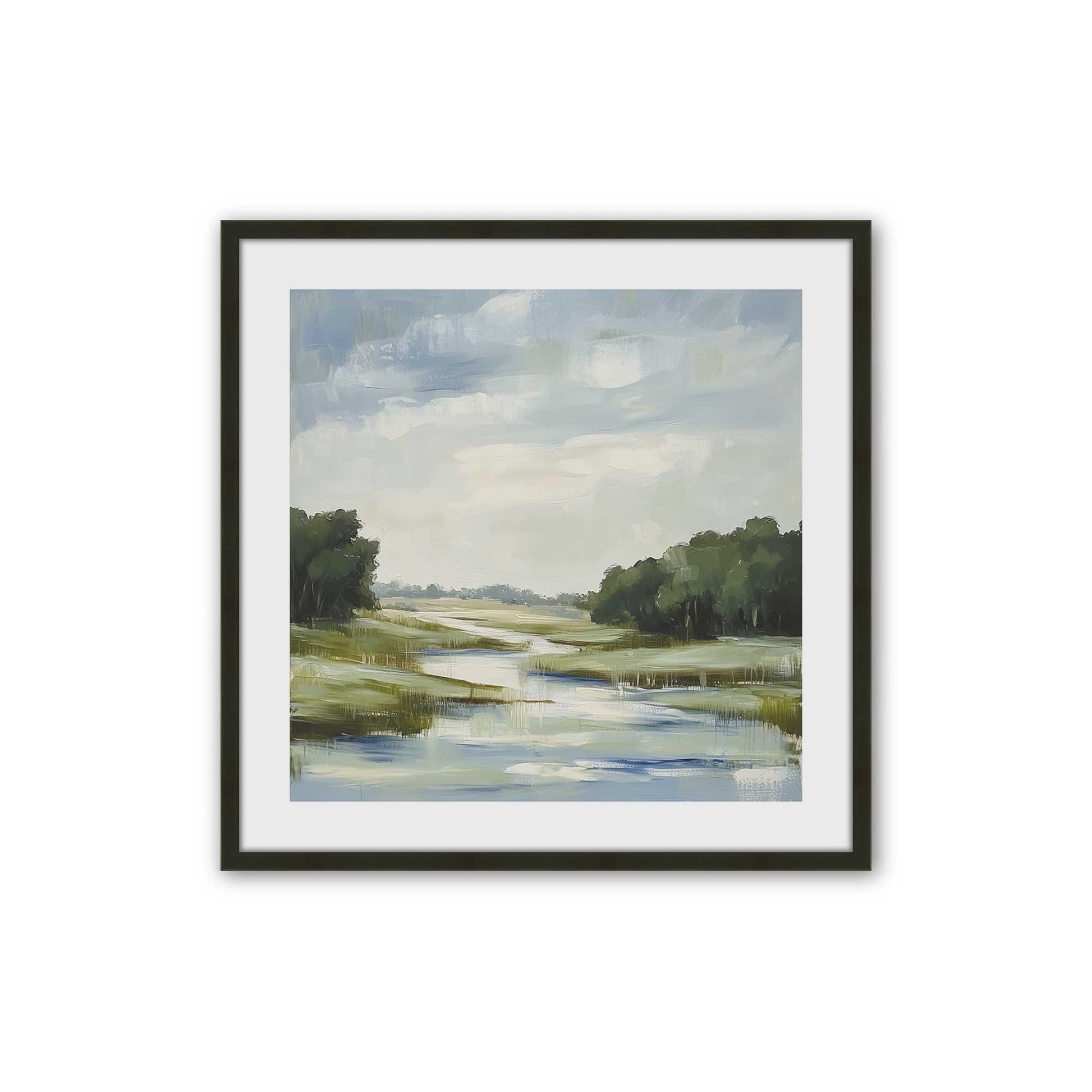 [Color:Satin Black], Picture of art in a Satin Black frame