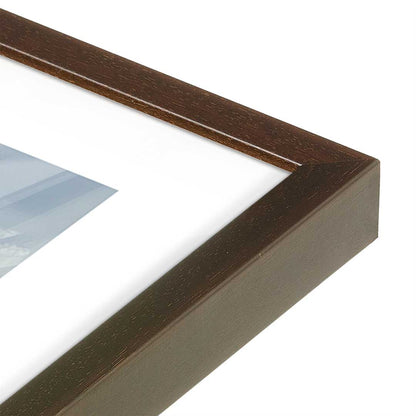 [Color:Espresso], Picture of art in a Espresso frame at an angle