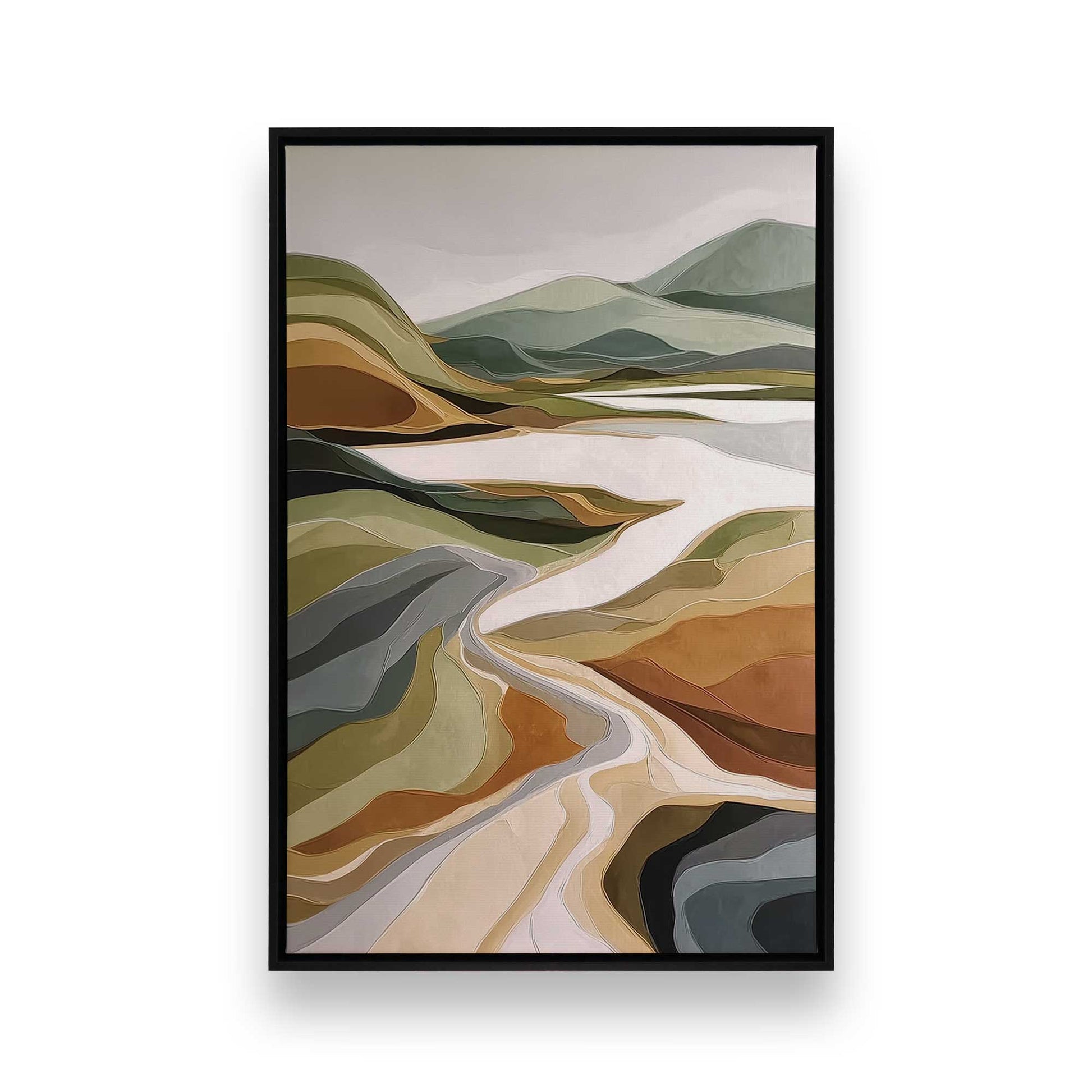 [Color:Satin Black], Picture of art in a Satin Black frame