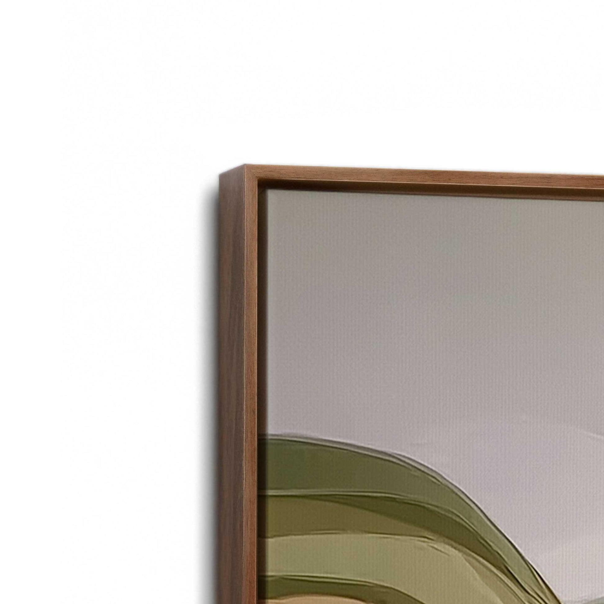 [Color:Walnut], Picture of art in a Walnut frame at an angle