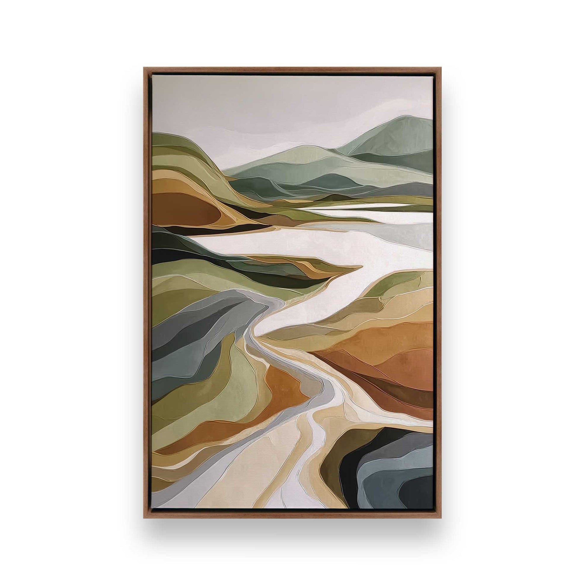 [Color:Walnut], Picture of art in a Walnut frame