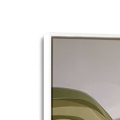 [Color:Opaque White], Picture of art in a White frame at an angle