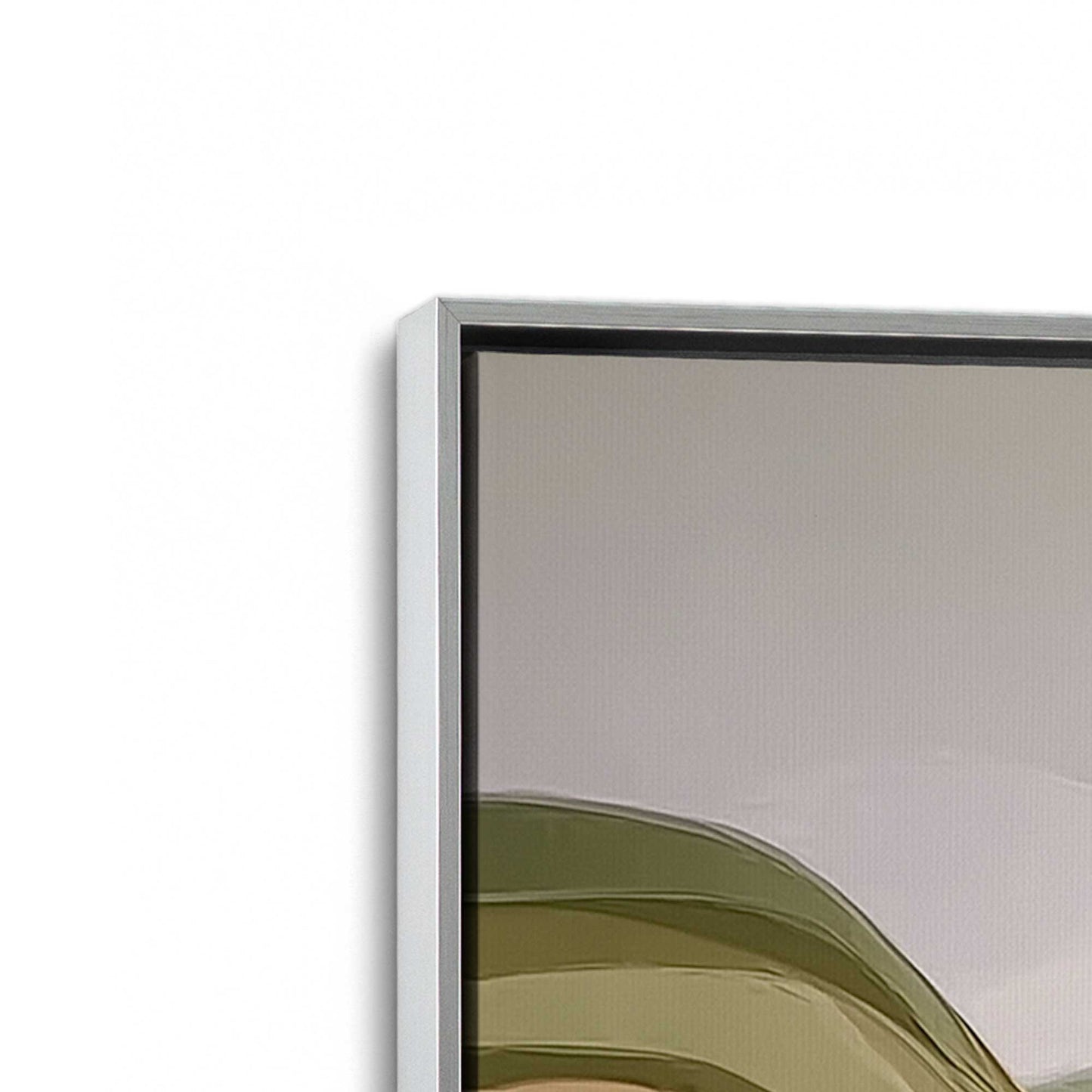 [Color:Polished Chrome], Picture of art in a Polished Chrome frame at an angle