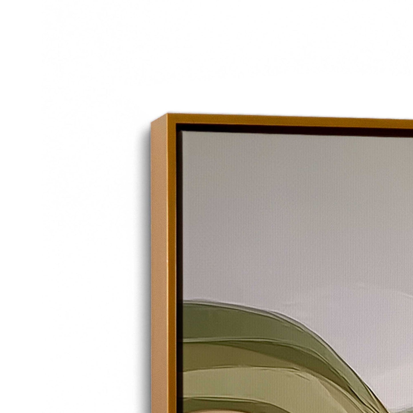 [Color:Polished Gold], Picture of art in a Polished Gold frame at an angle