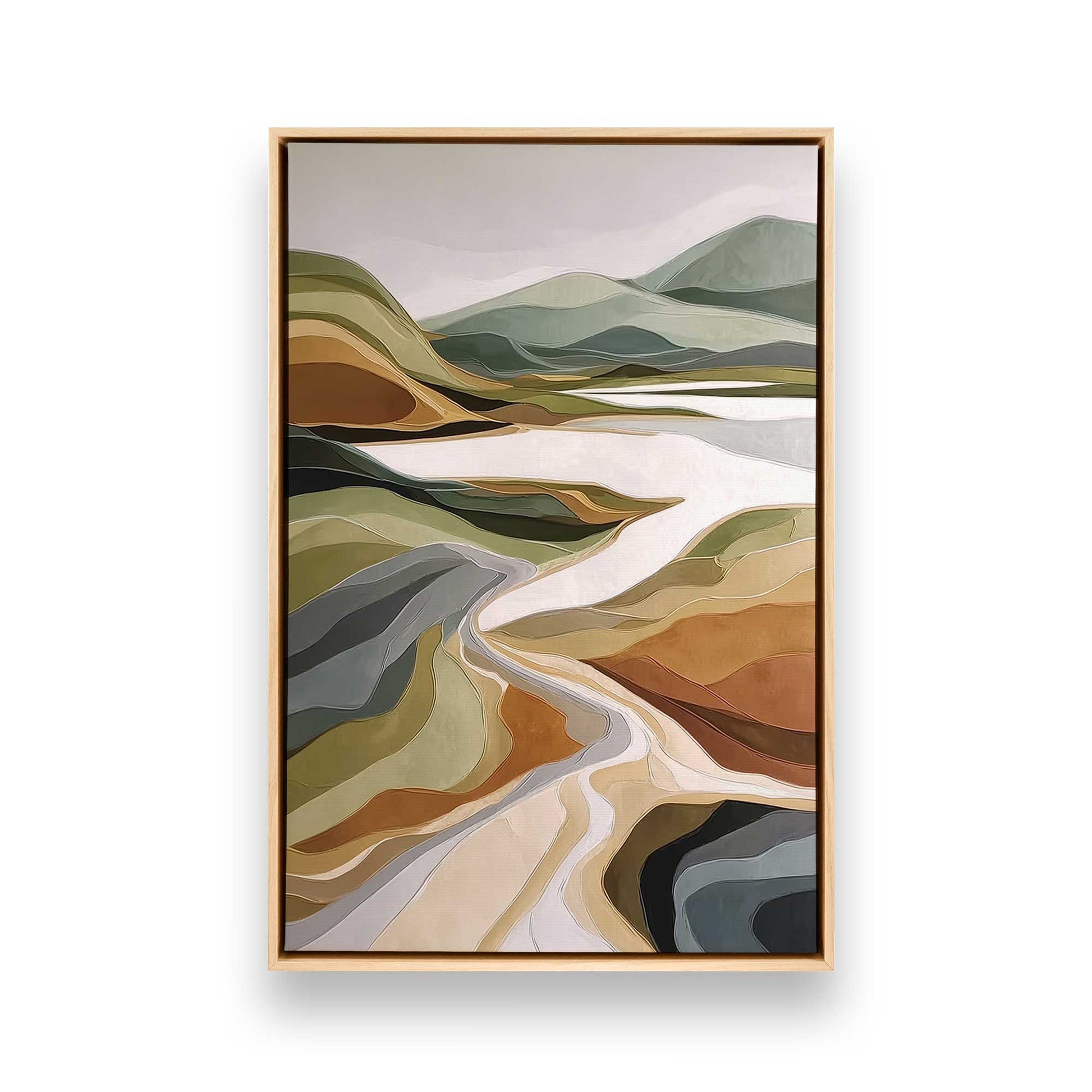 [Color:American Maple], Picture of art in a American Maple frame