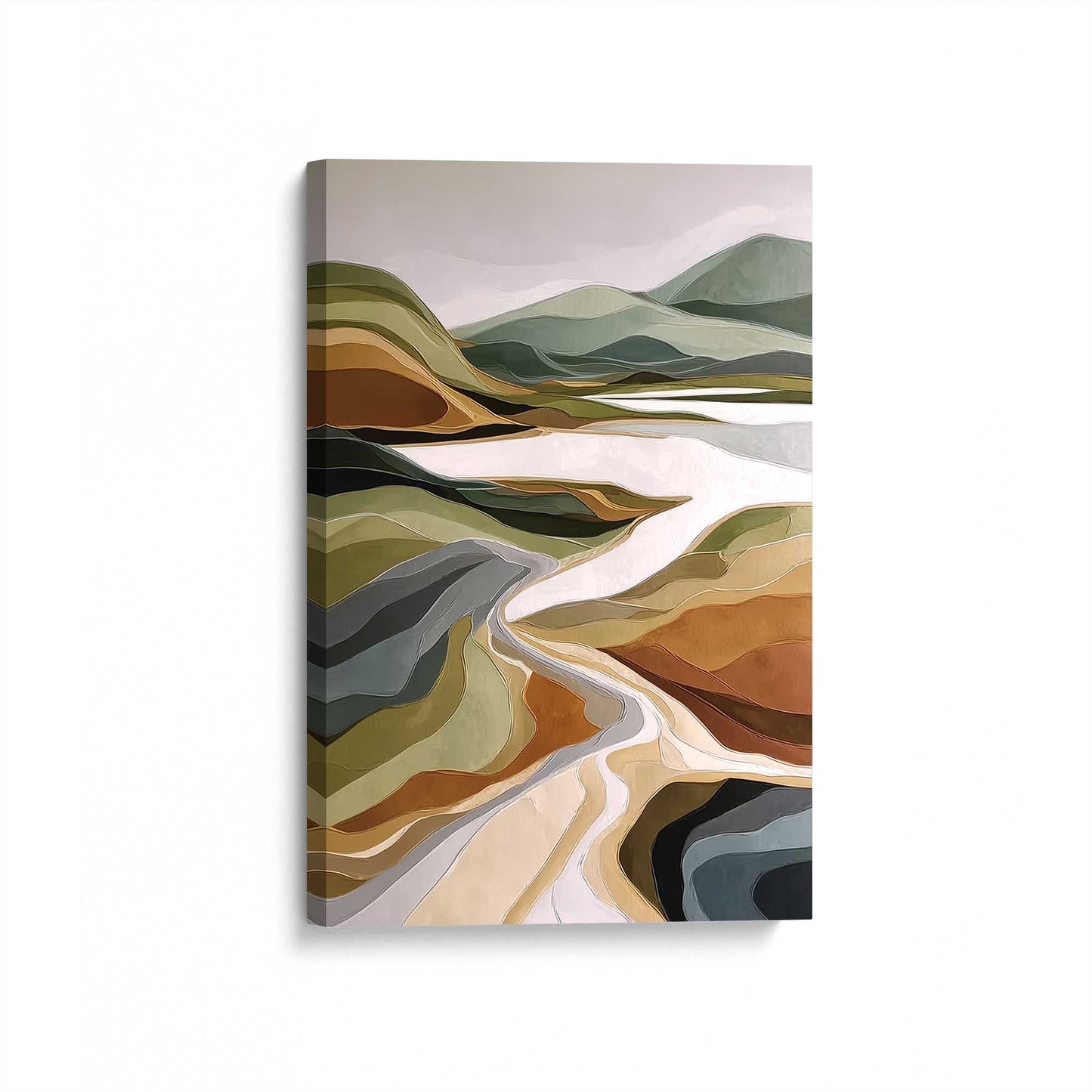 [Color:Stretched Canvas], Picture of art at an angle