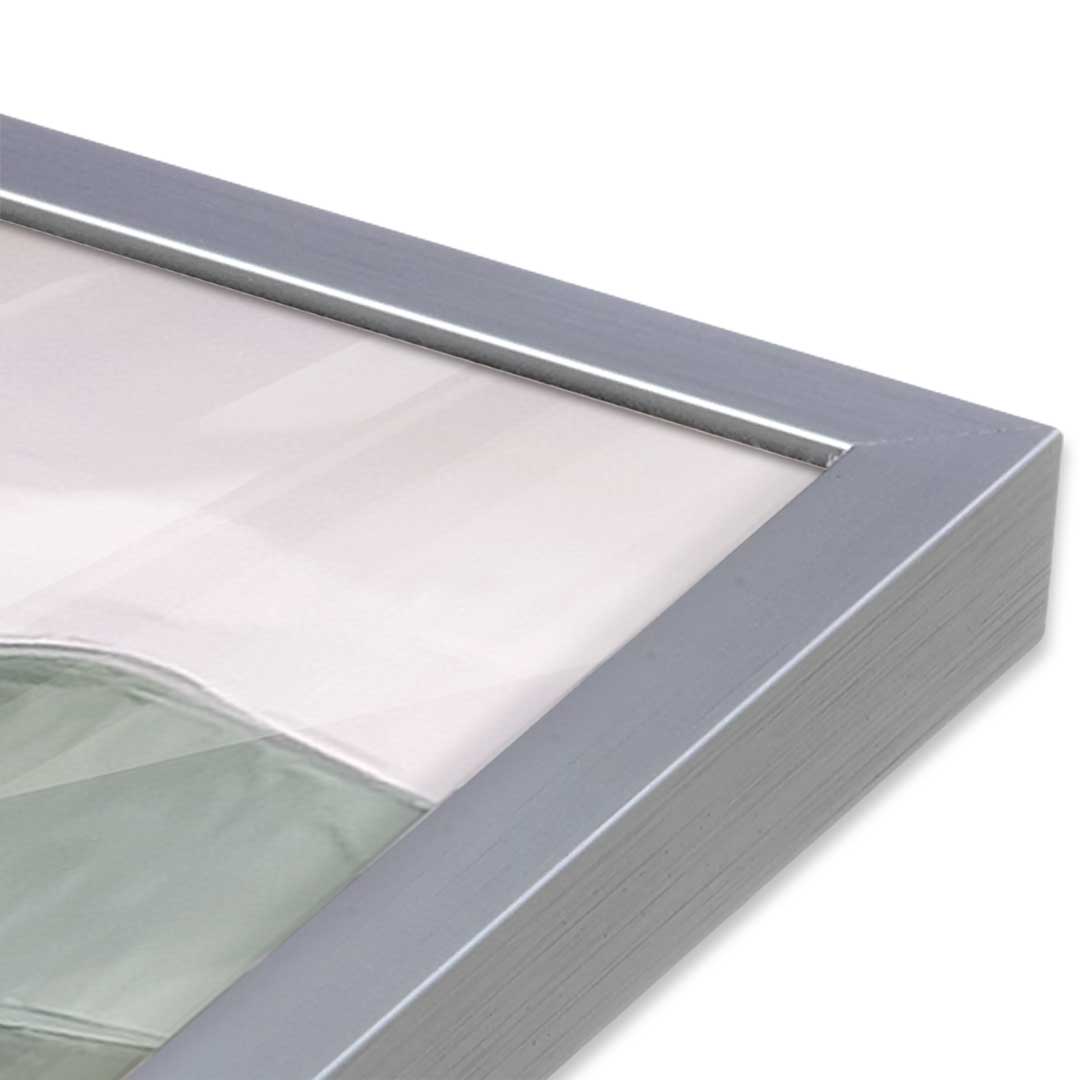[Color:Polished Chrome], Picture of art in a Polished Chrome frame at an angle