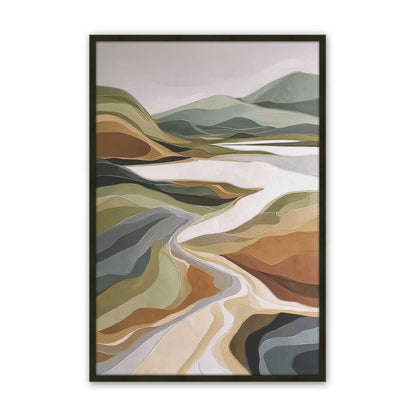 [Color:Satin Black], Picture of art in a Satin Black frame