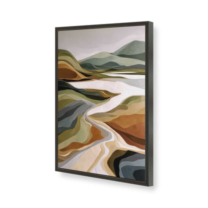 [Color:Satin Black], Picture of art in a Satin Black frame of the corner