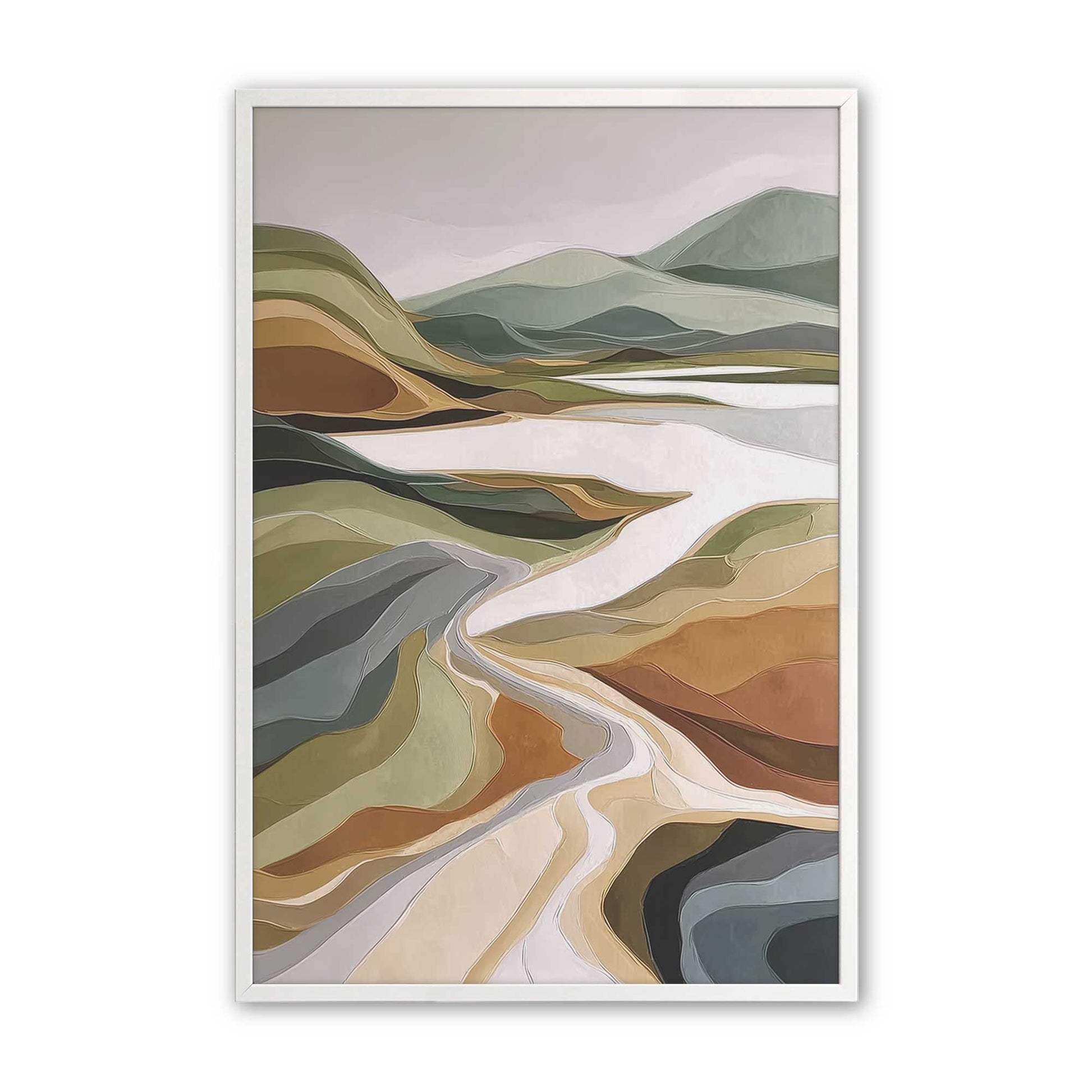 [Color:Opaque White], Picture of art in a Opaque White frame