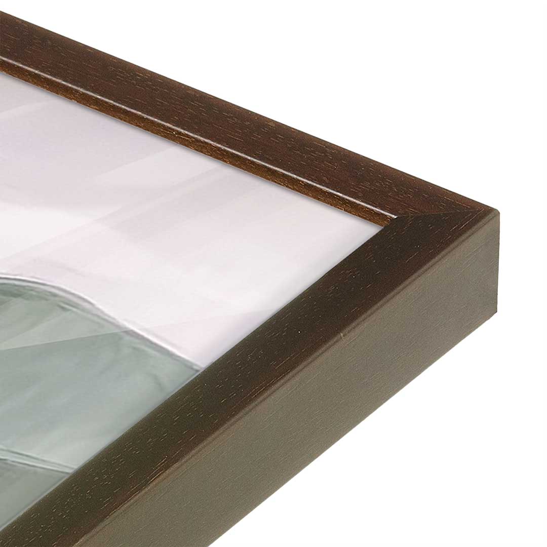 [Color:Belvinder Brown], Picture of art in a Belvinder Brown frame at an angle