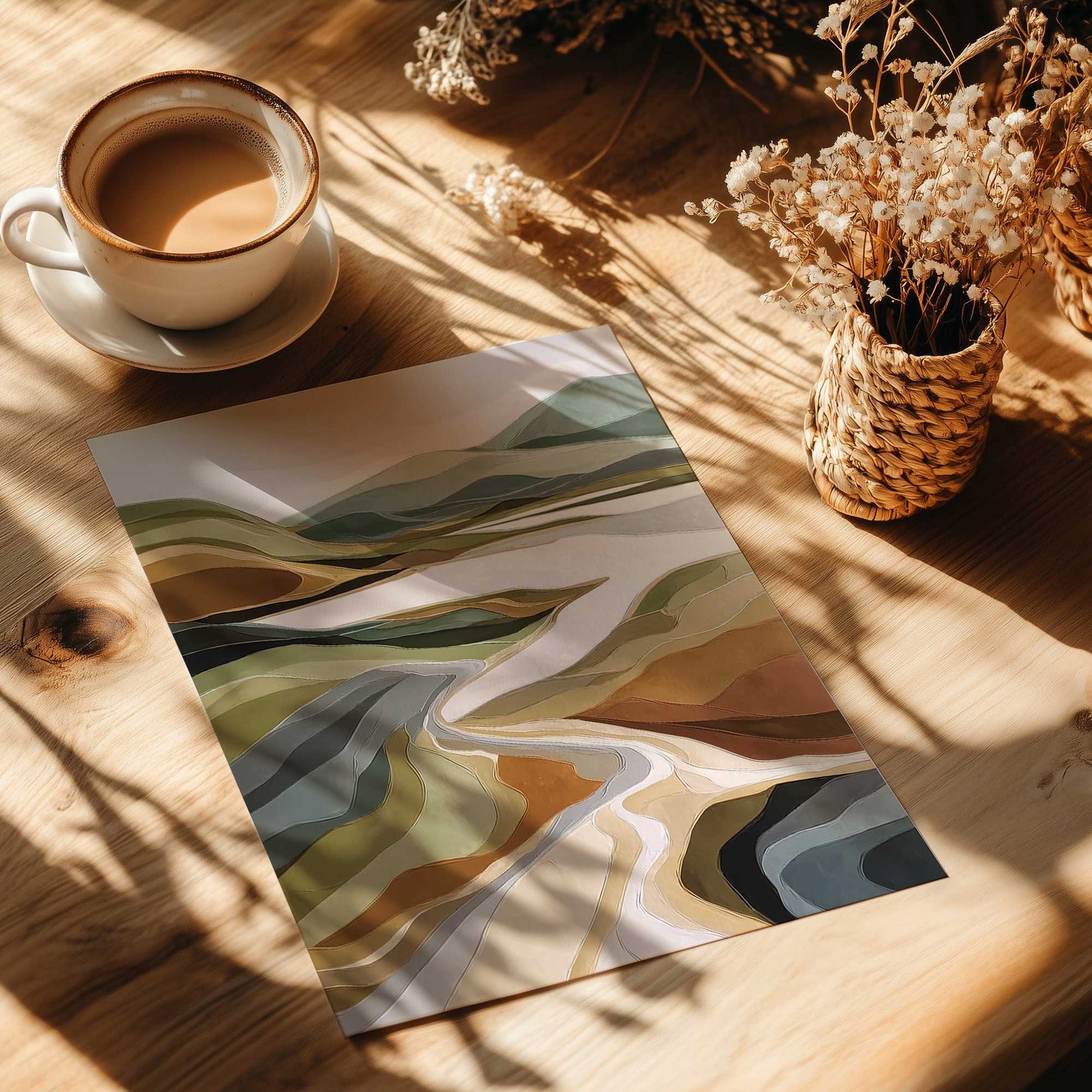 [Color:Rolled Print], Picture of close up of art