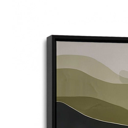 [Color:Satin Black], Picture of art in a Satin Black frame at an angle