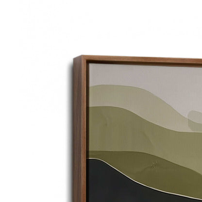 [Color:Walnut], Picture of art in a Walnut frame at an angle