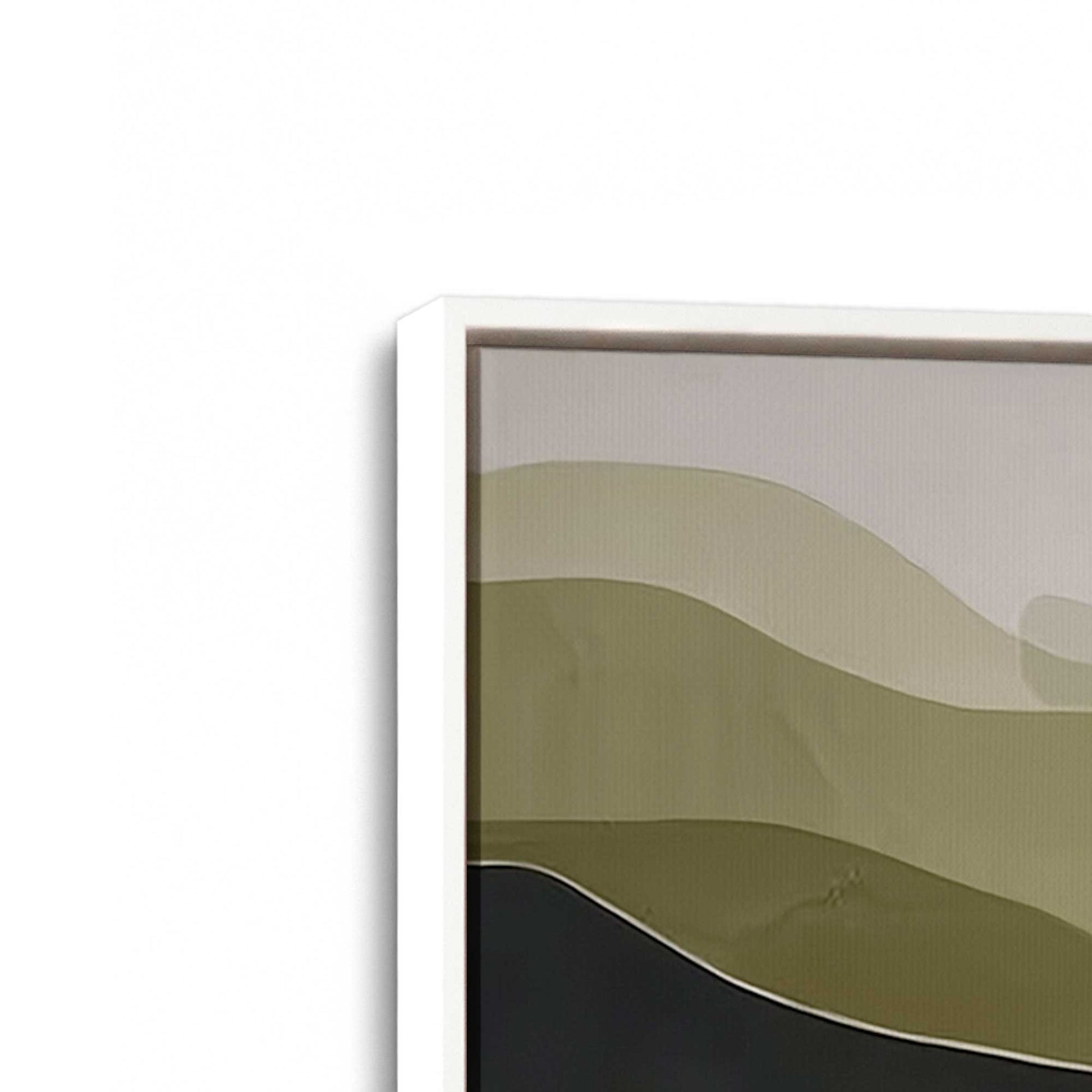 [Color:Opaque White], Picture of art in a White frame at an angle