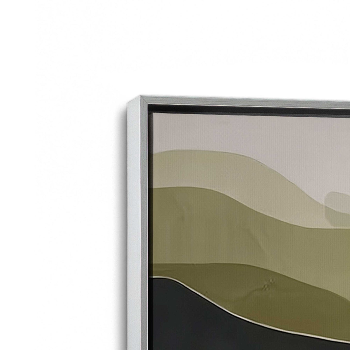 [Color:Polished Chrome], Picture of art in a Polished Chrome frame at an angle