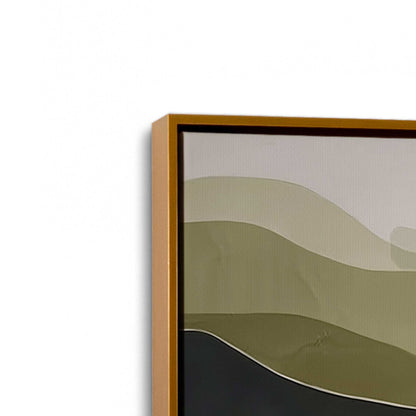[Color:Polished Gold], Picture of art in a Polished Gold frame at an angle