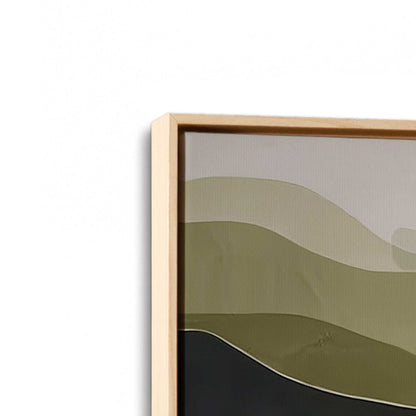 [Color:American Maple], Picture of art in a American Maple frame at an angle