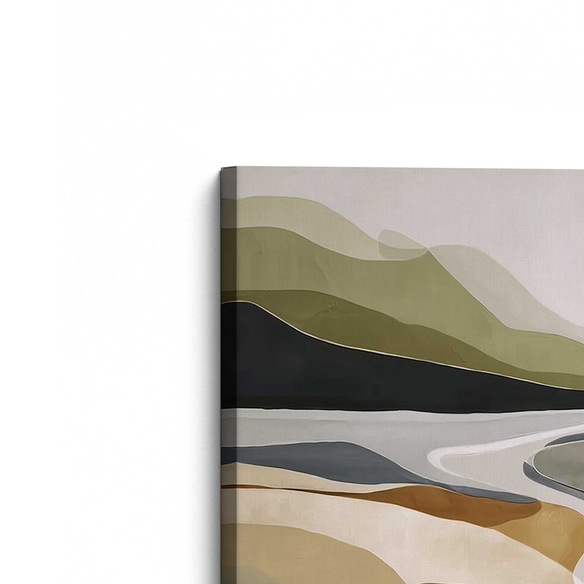 [Color:Stretched Canvas], Picture of the corner of the art