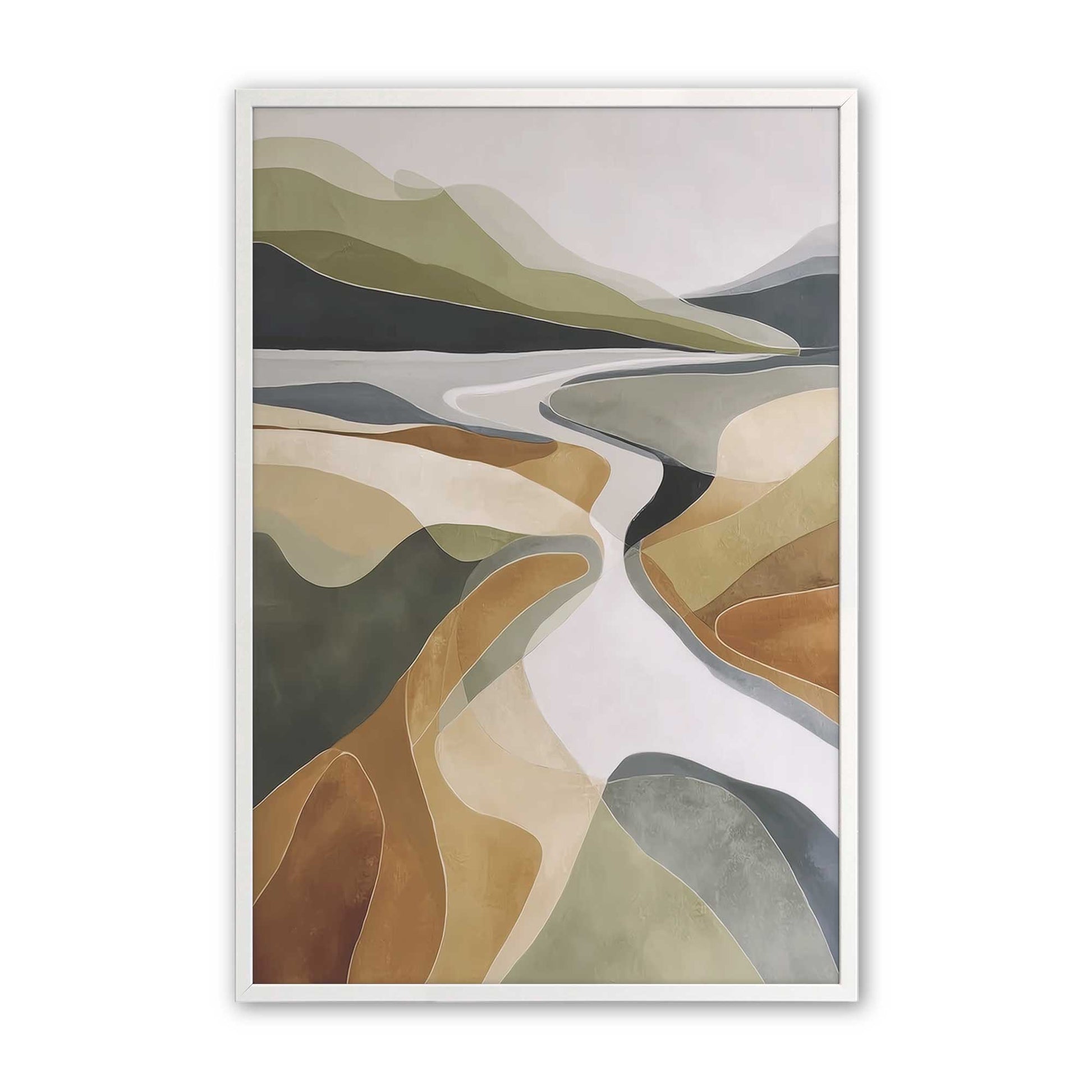 [Color:Opaque White], Picture of art in a Opaque White frame