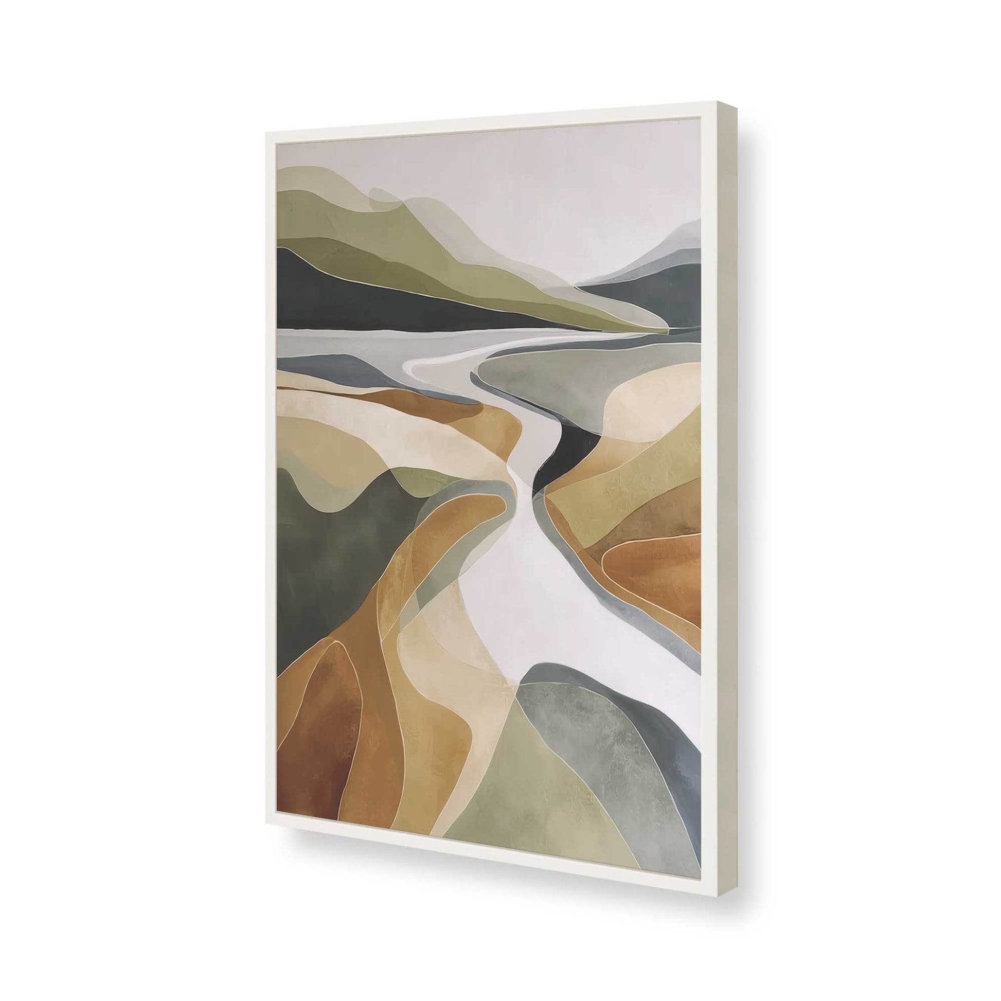 [Color:Opaque White], Picture of art in a Opaque White frame of the corner