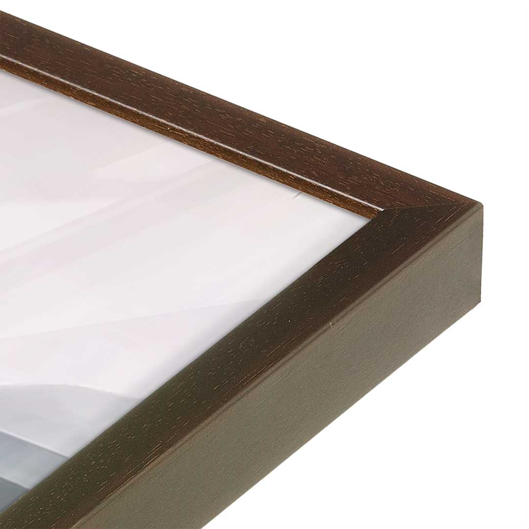 [Color:Belvinder Brown], Picture of art in a Belvinder Brown frame at an angle