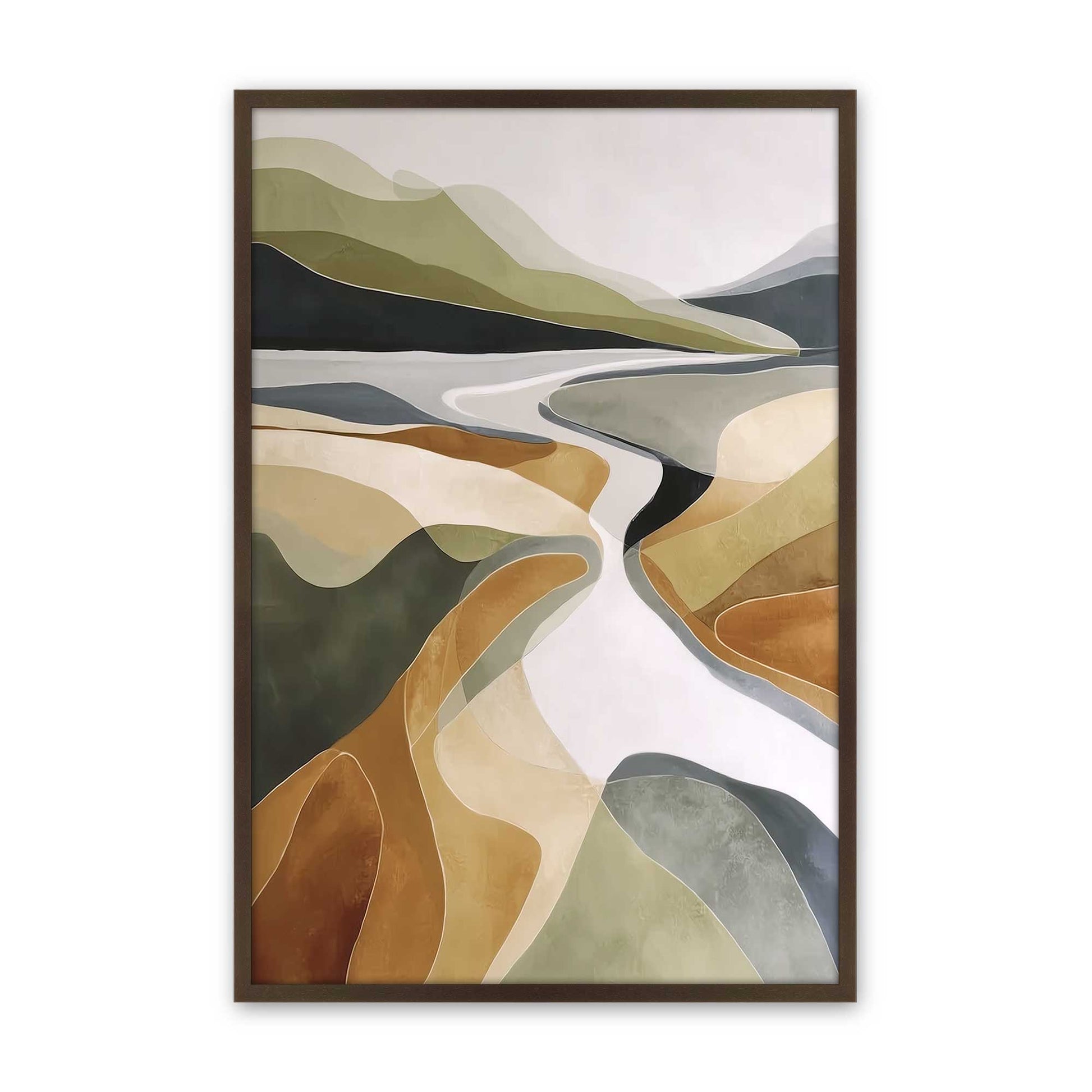 [Color:Belvinder Brown], Picture of art in a Belvinder Brown frame